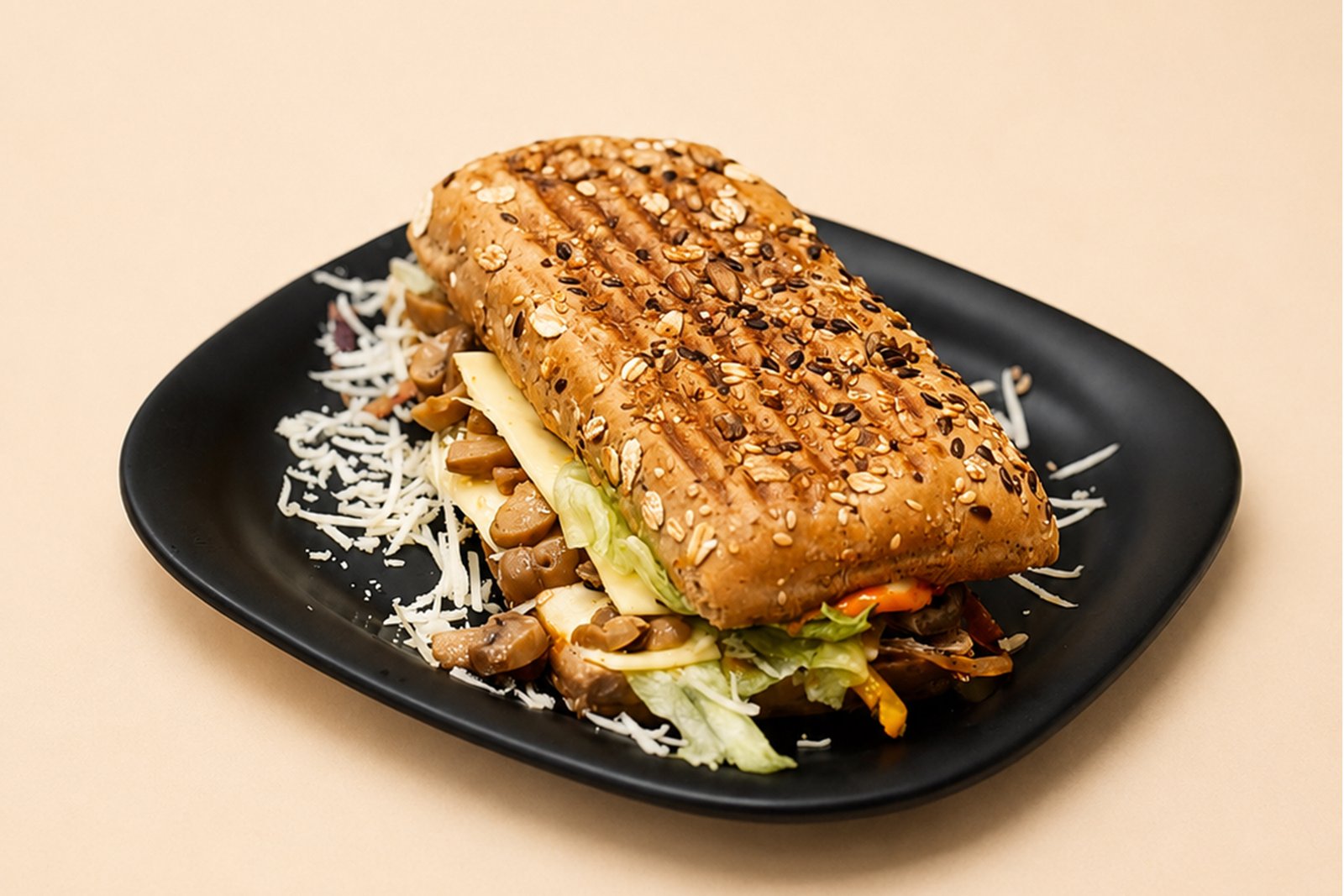 Aloo Tikki Cheese Sub Sandwich