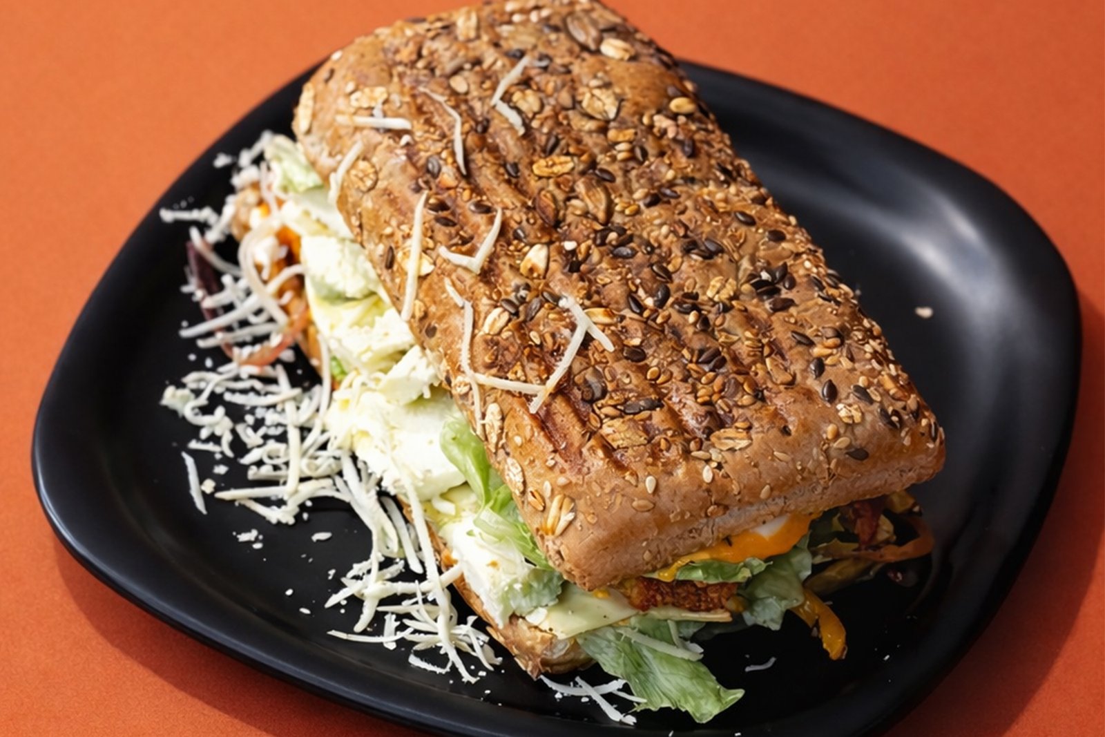 Mushroom Cheese Sub Sandwich
