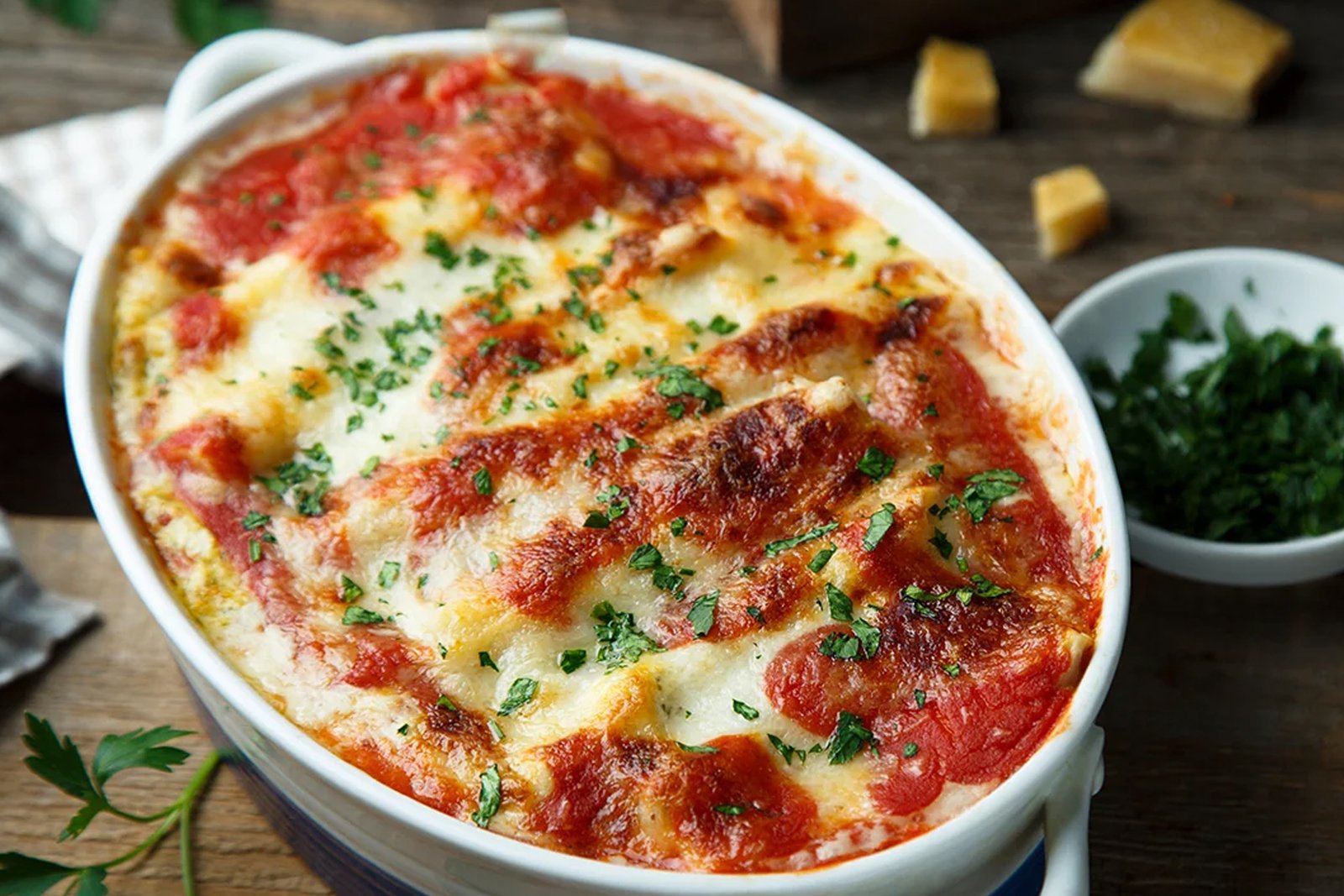 Baked Flamingo Red Sauce Pasta